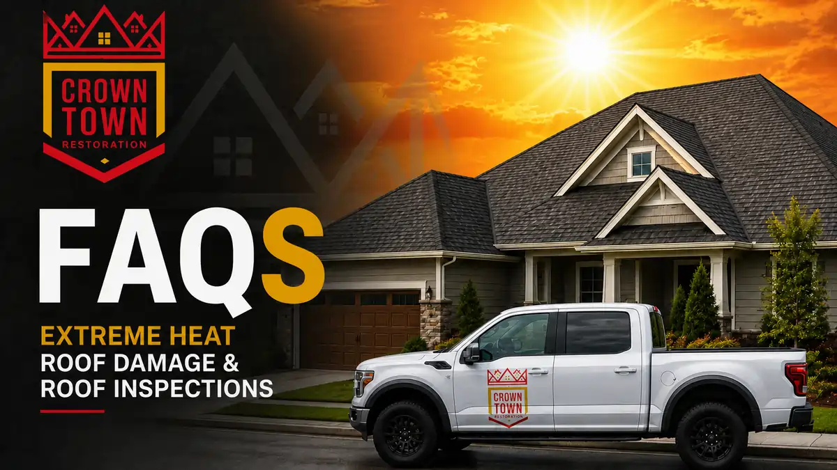 Frequently Asked Questions (FAQs) on extreme heat and Kansas City home roof damage.